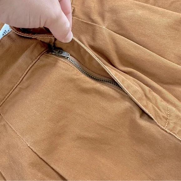 Madewell Wide Leg Pleated Pants 2 - Picture 6 of 8